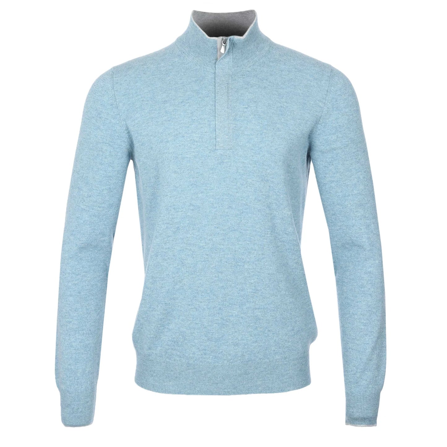 Gran Sasso Covered 1/4 Zip Wool Blend Sweater