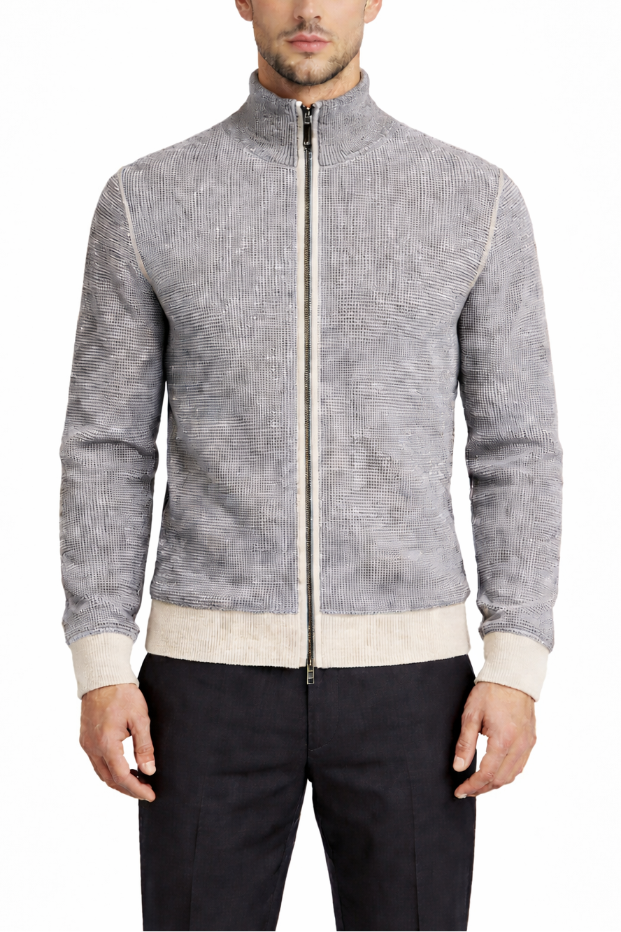 Phil Petter Cotton Bouclé Relaxed Fit Zip jacket