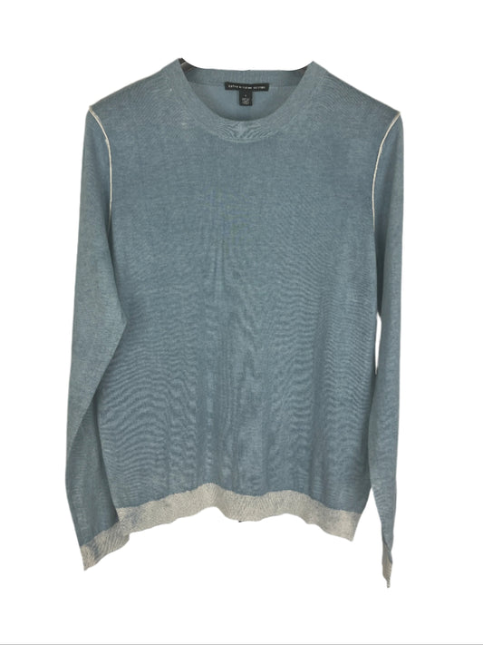 Autumn Cashmere Inked Crew W/Piping