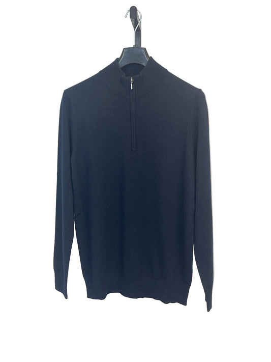 Patrick Assaraf Nano Cashmere 1/4 Zip Mock Neck Sweater