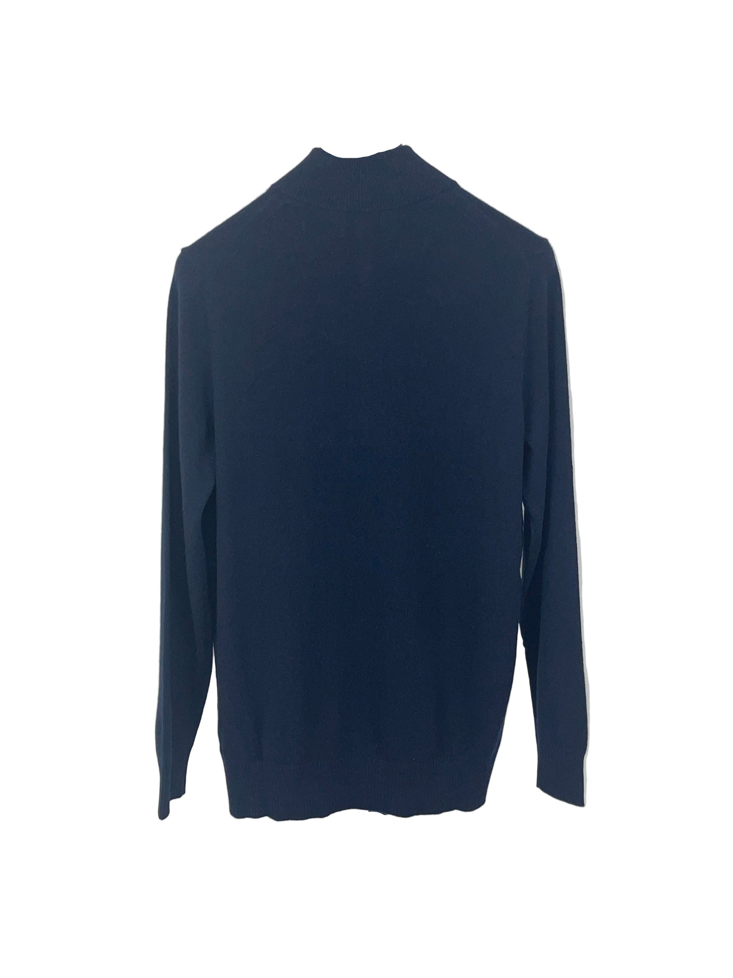 Patrick Assaraf Nano Cashmere 1/4 Zip Mock Neck Sweater