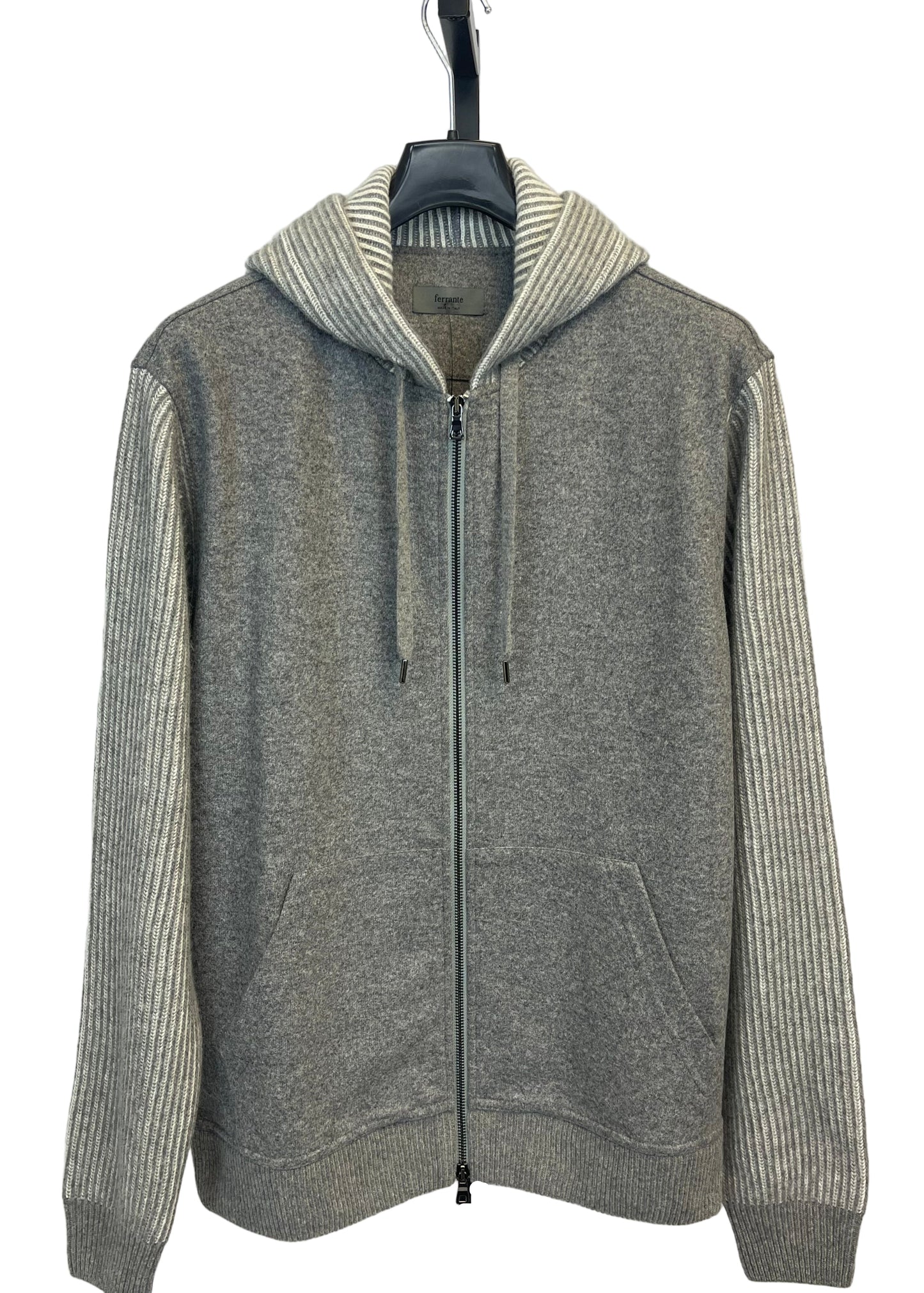 Ferrante Wool Full Zip Hoody Sweater