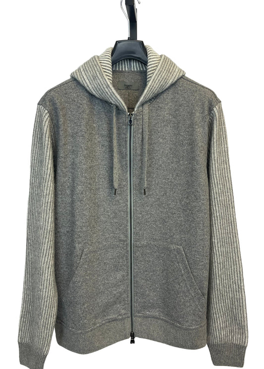 Ferrante Wool Full Zip Hoody Sweater