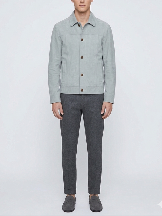 Eleventy Ts Waxed Suede Jacket