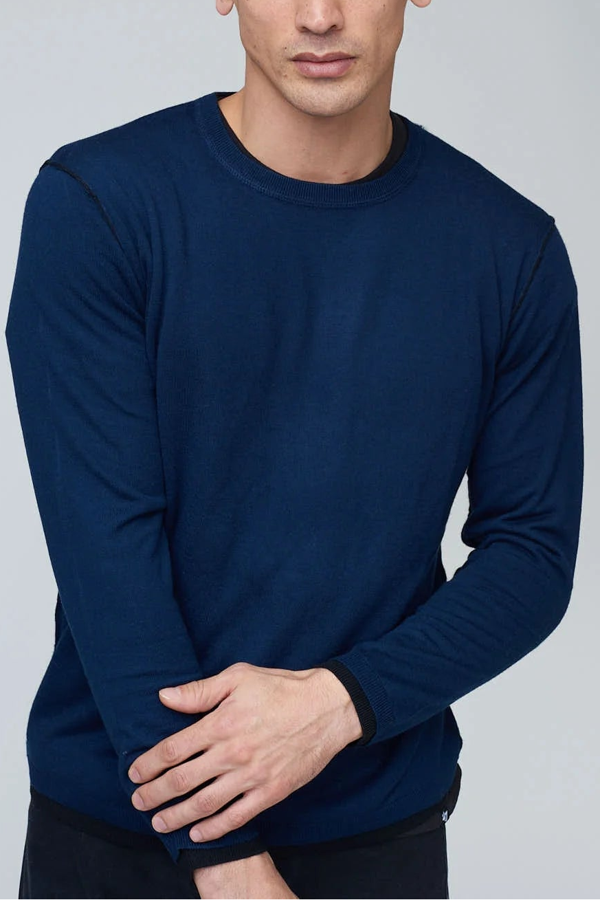 Kokun Ts Two Layer Crew Neck Sweater