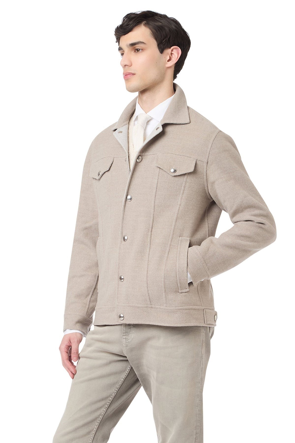 Eleventy Wool Double Pocket Jacket