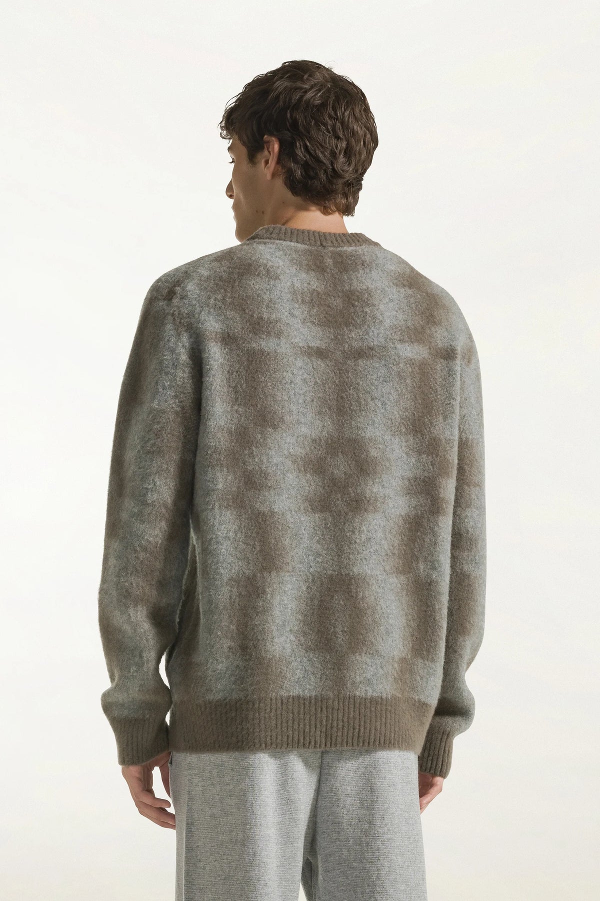 Piacenza Brushed Knit Crew Neck Wool Sweater