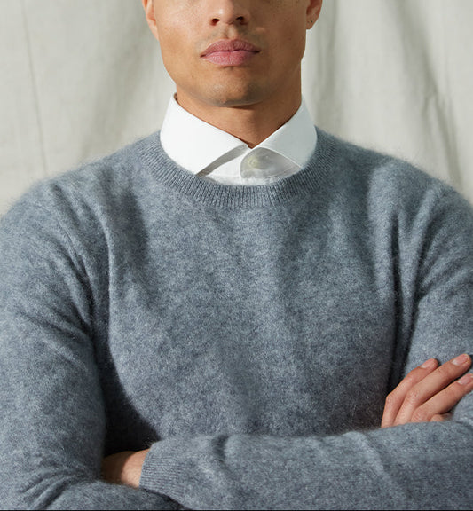 Autumn Cashmere Brushed Cashmere Crew Neck Sweater