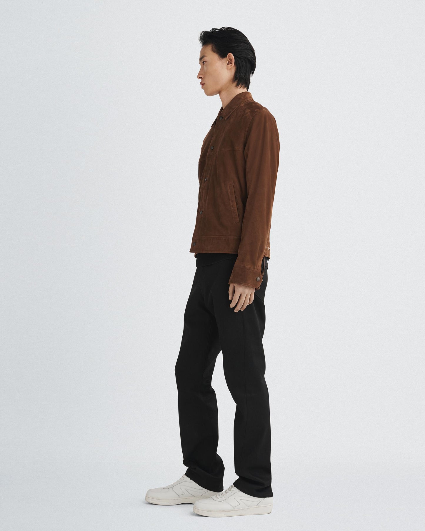 Rag & Bone Owen Suede Trucker Jacket