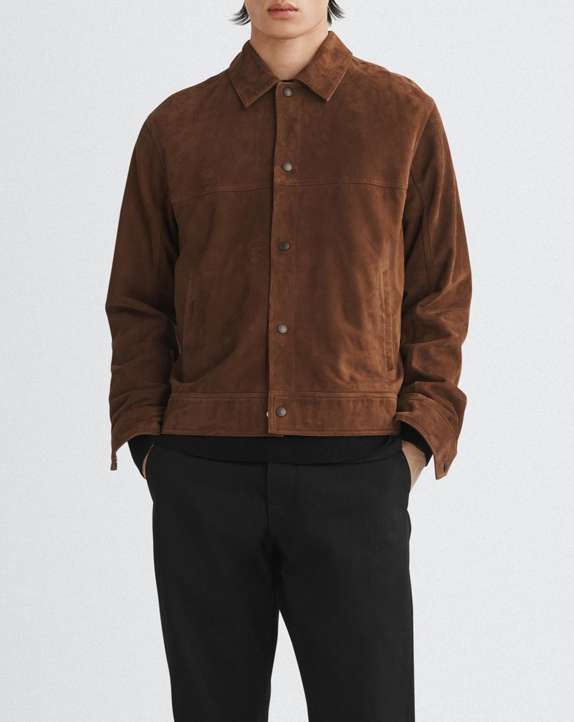 Rag & Bone Owen Suede Trucker Jacket
