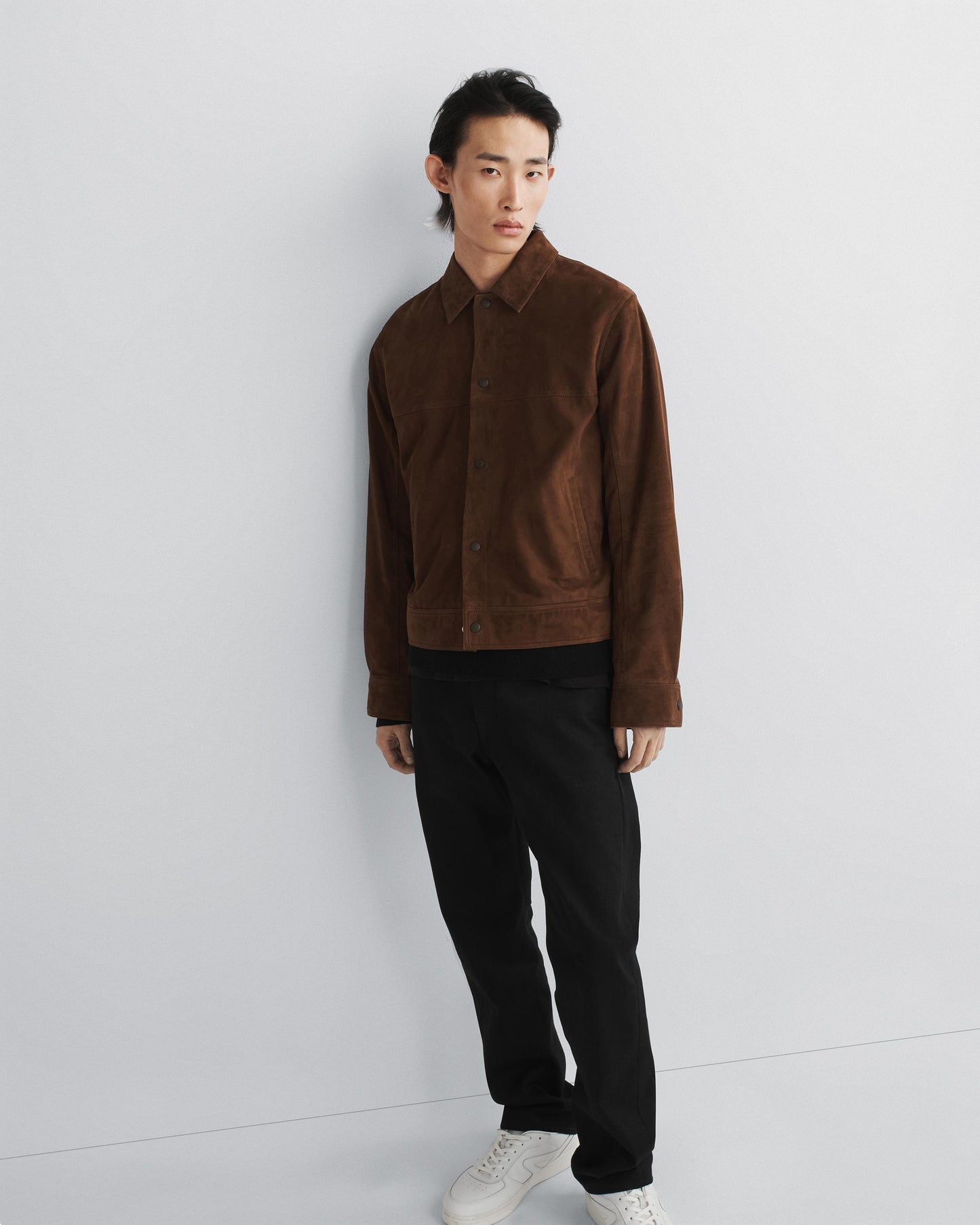 Rag & Bone Owen Suede Trucker Jacket