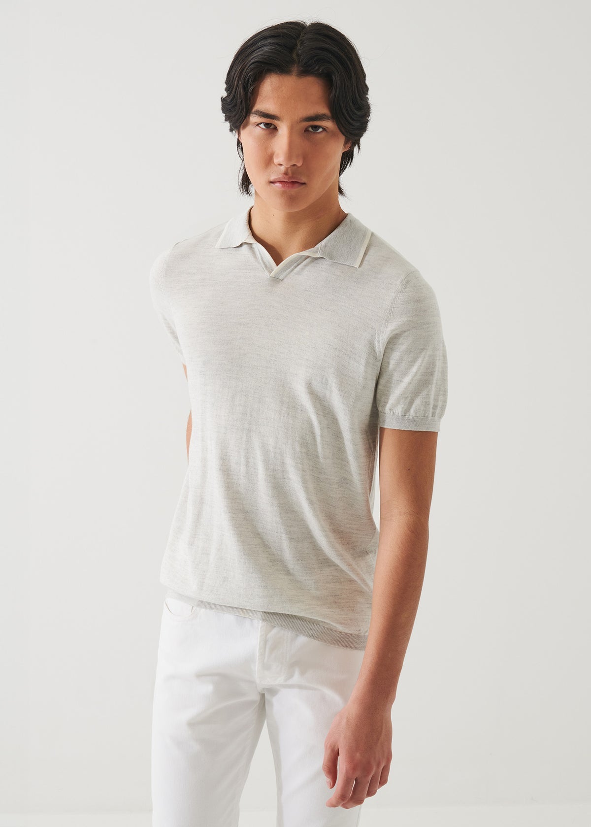 Patrick Assaraf Cot Cupro Tipped Polo