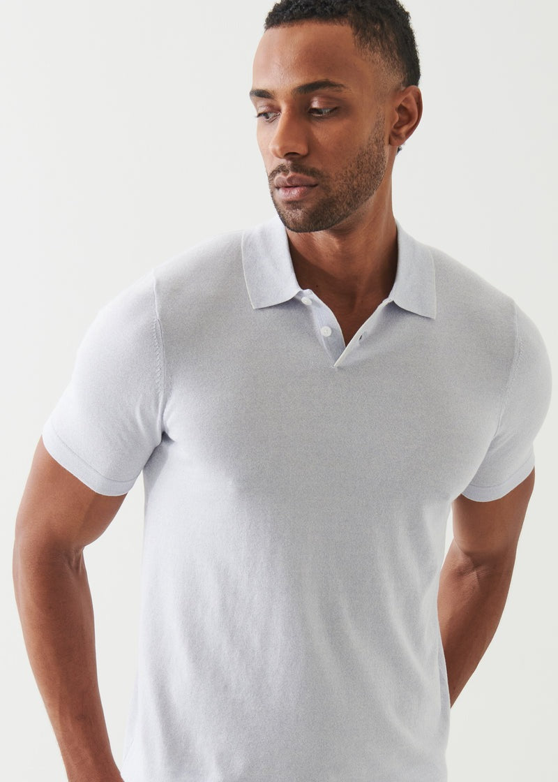 Patrick Assaraf SS Cot Cupro 14GG Tipped Polo