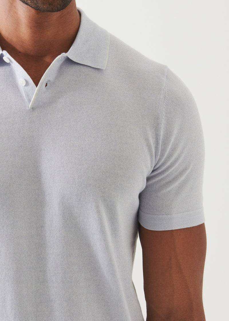 Patrick Assaraf SS Cot Cupro 14GG Tipped Polo