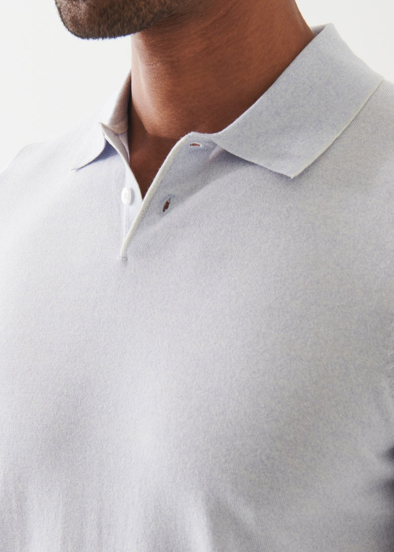 Patrick Assaraf SS Cot Cupro 14GG Tipped Polo