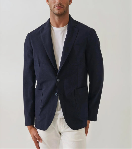 Patrick Assaraf Seersucker Wool Blazer