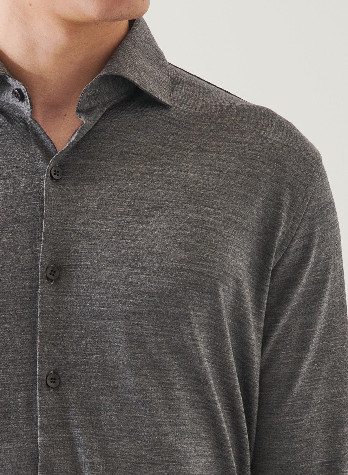 Patrick Assaraf Long Sleeve Wool Shirt
