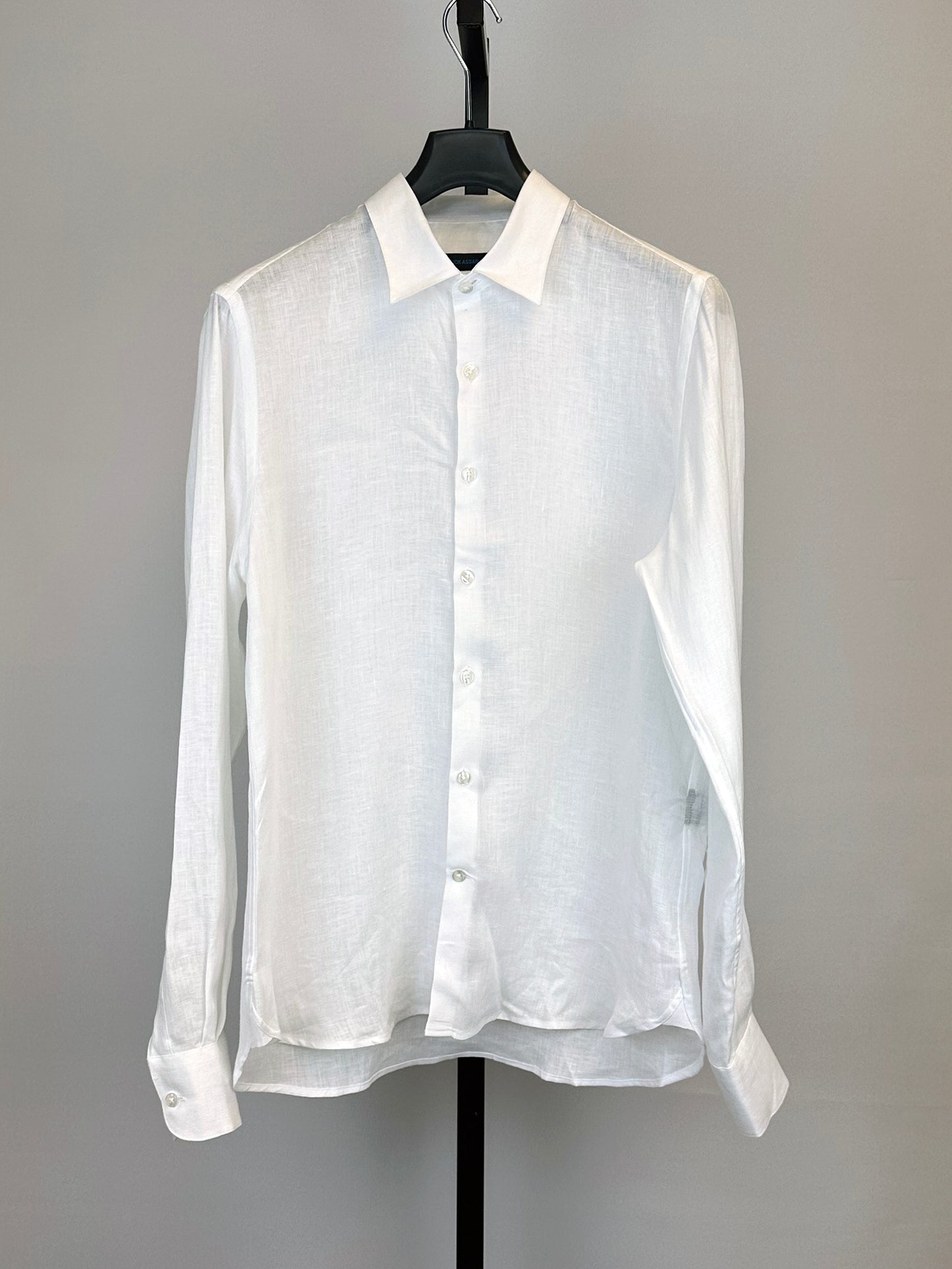 Patrick Assaraf Linen Chambray Shirt