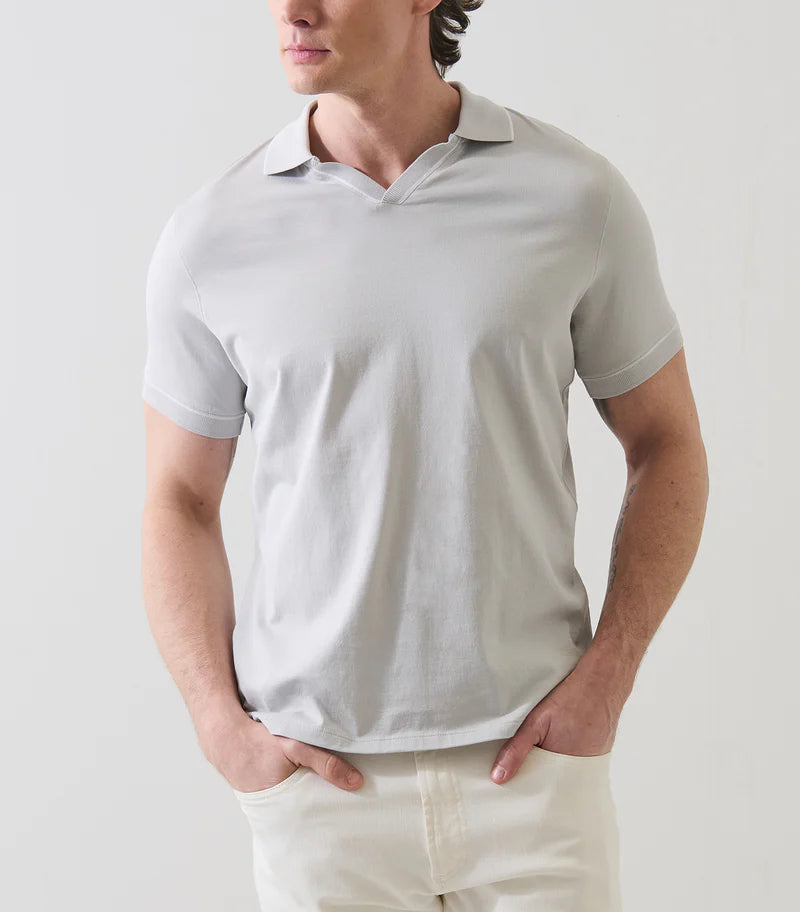 Patrick Assaraf Cotton Tipped Johnny Collar Shirt