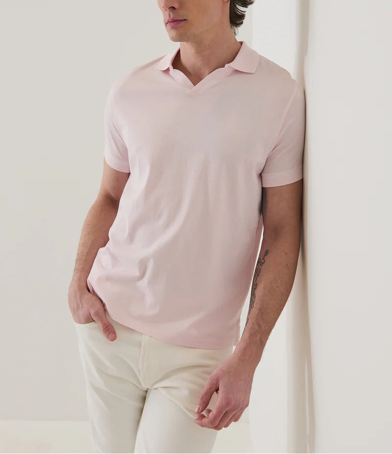 Patrick Assaraf Cotton Tipped Johnny Collar Shirt