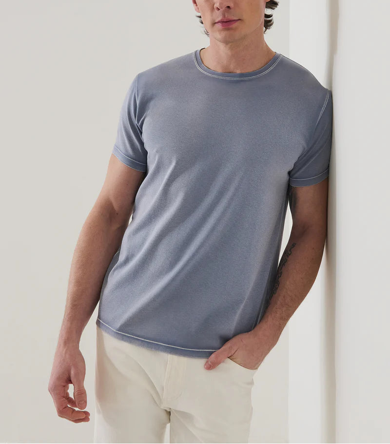 Patrick Assaraf SS Cotton Stretch Crew Neck Tee