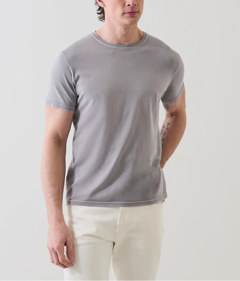 Patrick Assaraf SS Cotton Stretch Crew Neck Tee
