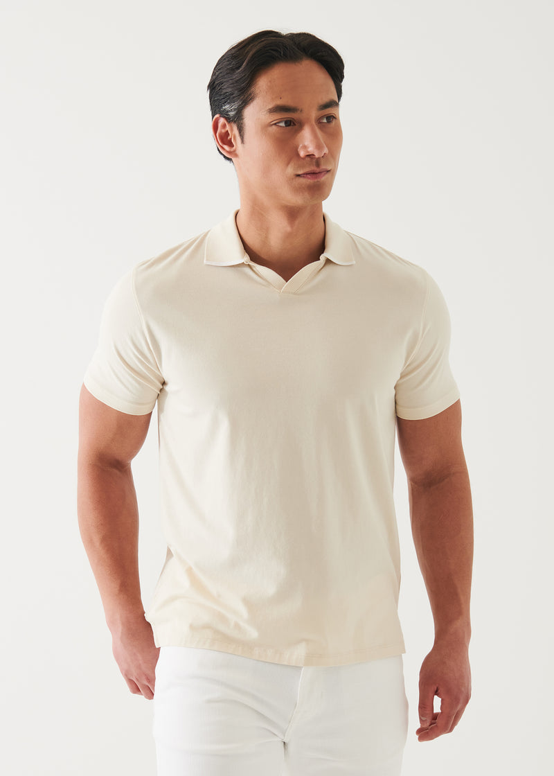 Patrick Assaraf Iconic Tipped Open Polo