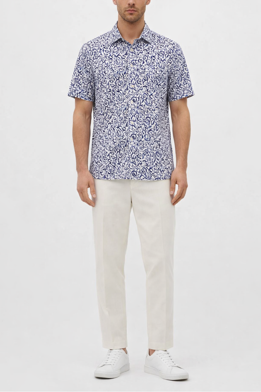 GMF Short Sleeve Floral Print Shirt