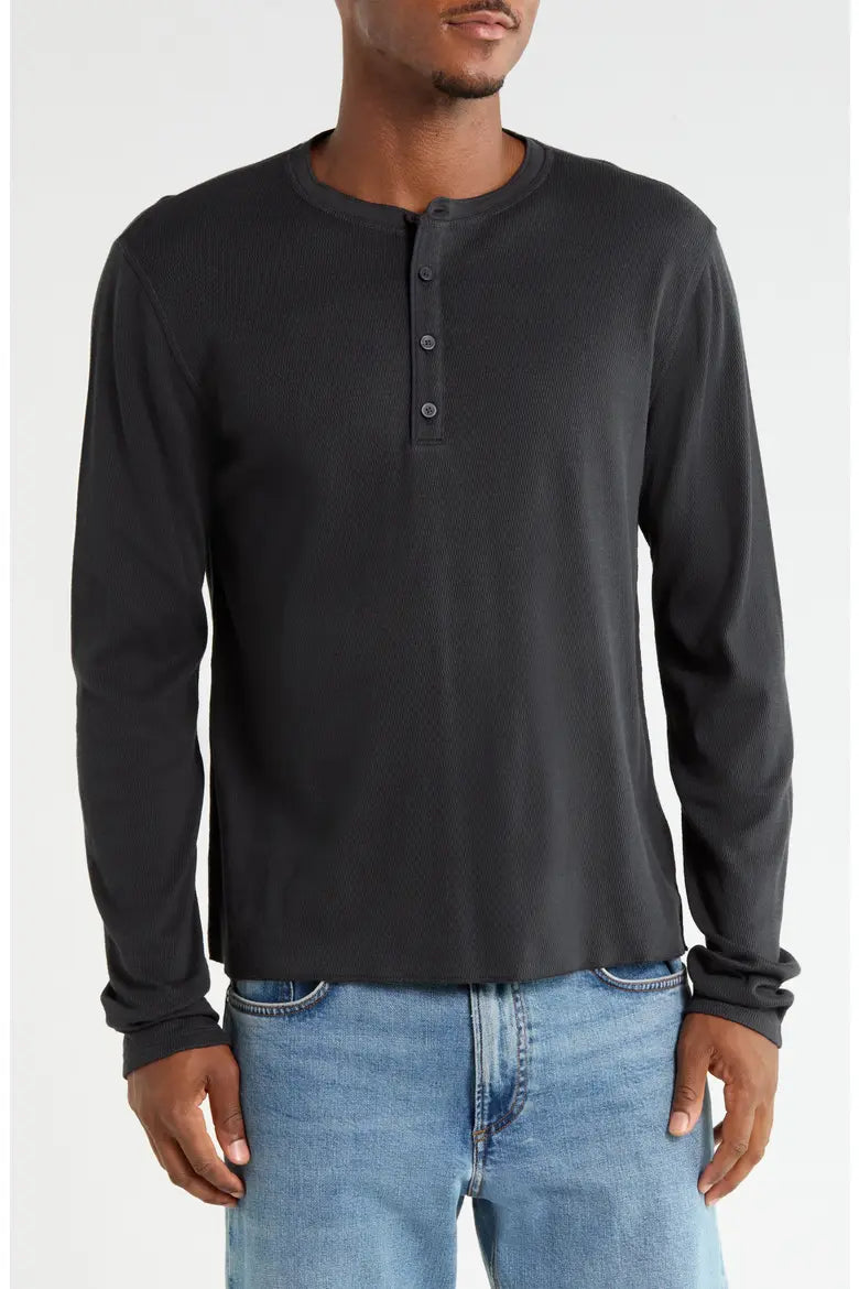 Rag & Bone Textured Knit L/S Henley
