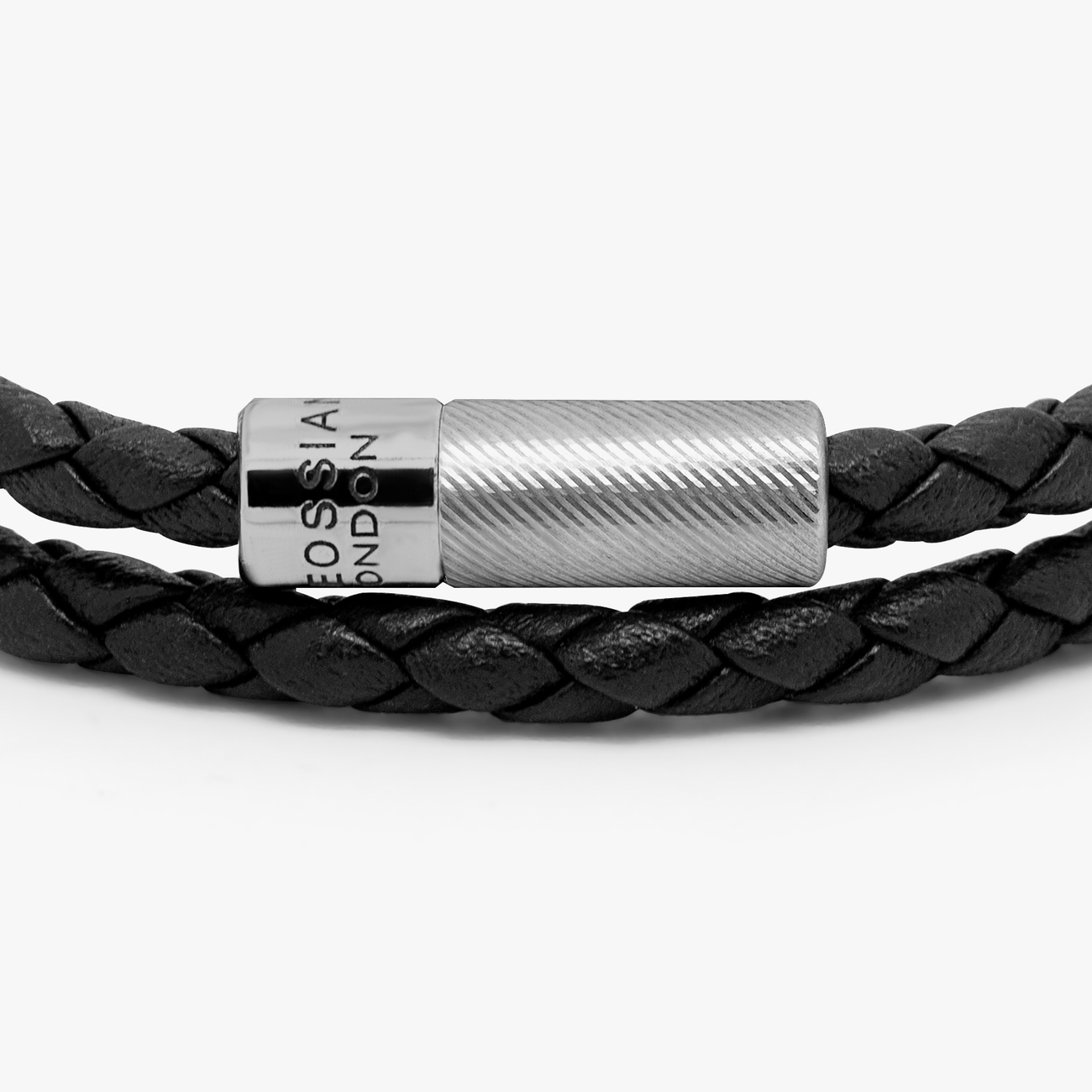 Tateossian Double Wrap Leather Bracelet