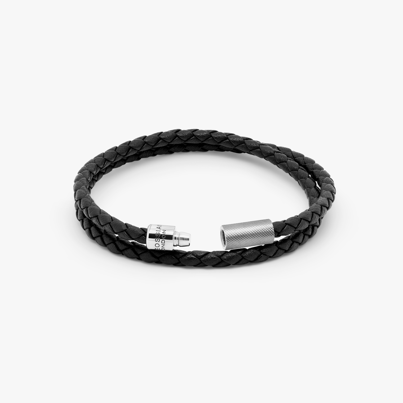 Tateossian Double Wrap Leather Bracelet