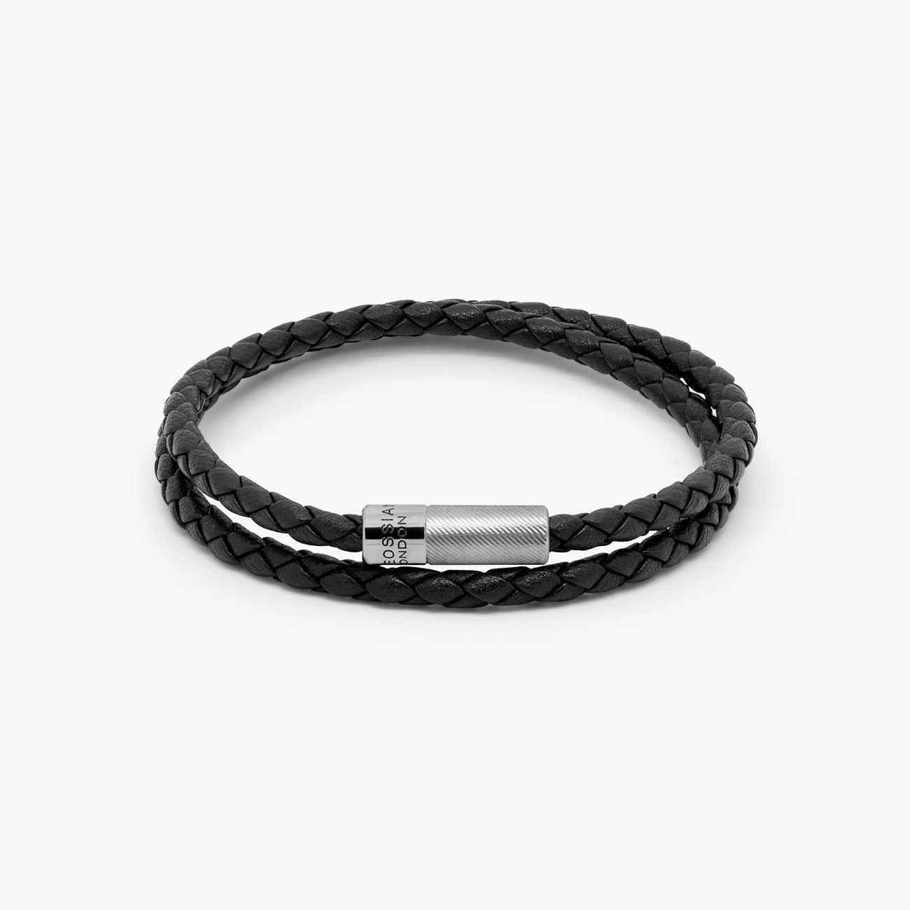 Tateossian Double Wrap Leather Bracelet