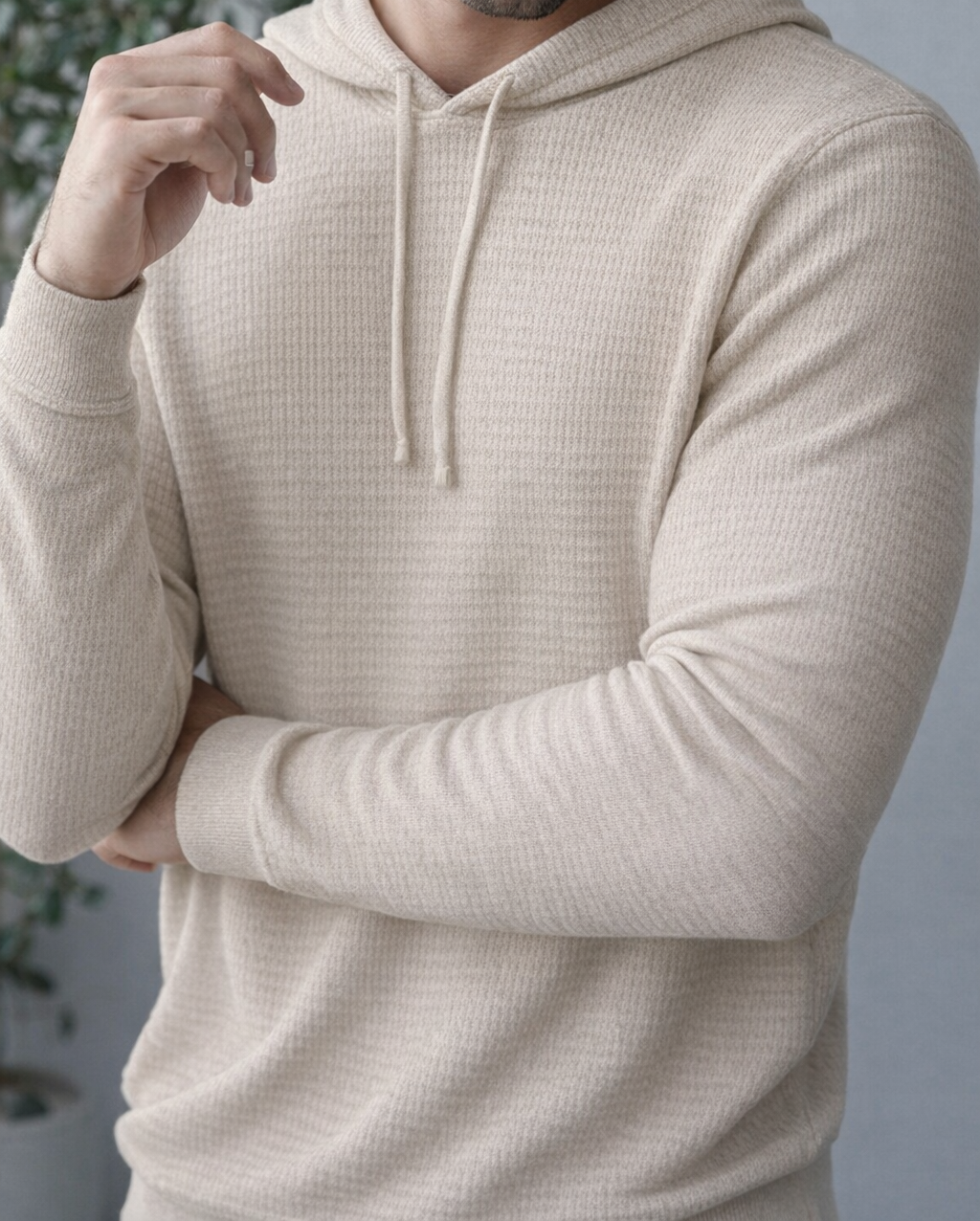 Autumn Cashmere Stitched Hoodie