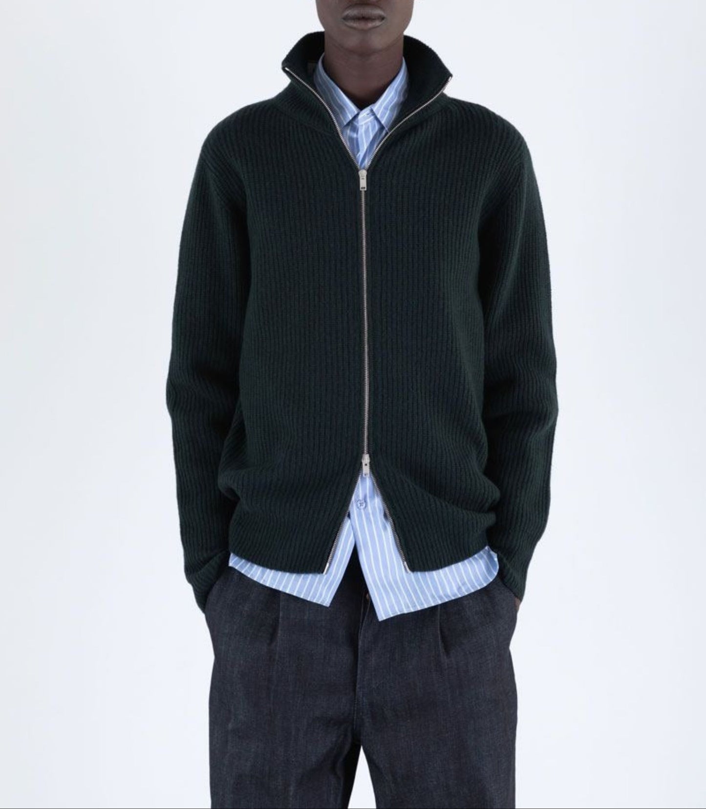 John Smedley Mallam Ribbed Jacket