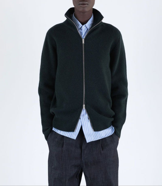 John Smedley Mallam Ribbed Jacket