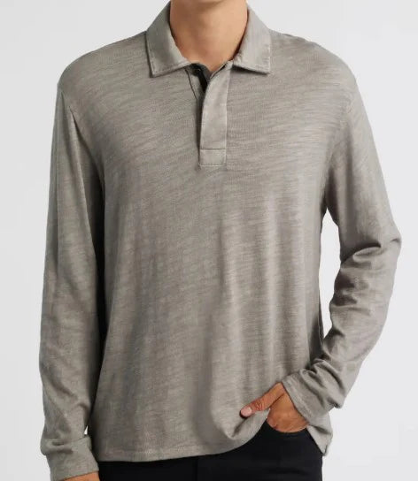 Rag & Bone Washed Flame is Rugby Polo