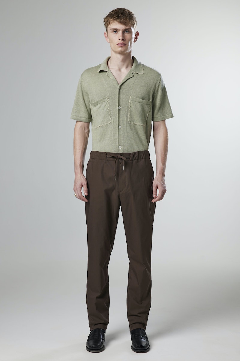 NN07 Hugh Cotton Blend Drawstring Trouser
