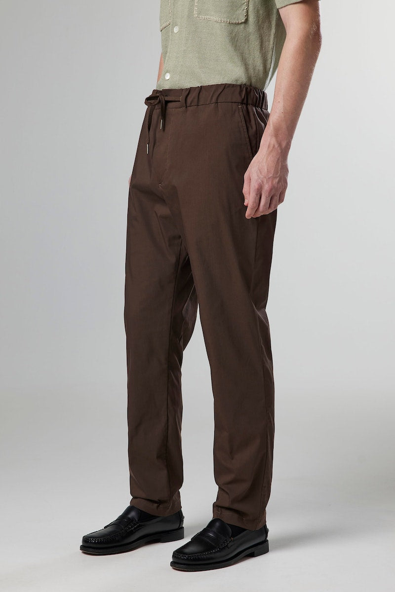NN07 Hugh Cotton Blend Drawstring Trouser
