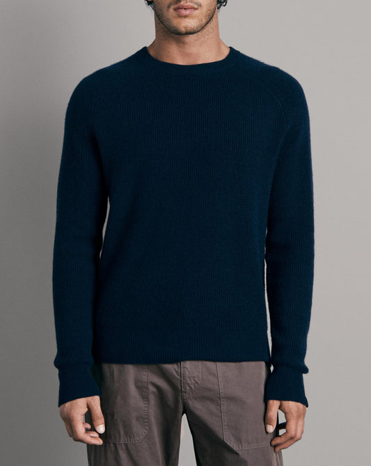 Rag & Bone Haldon Waffle Cashmere Crew